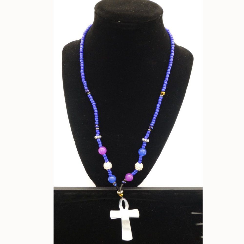 Ankh Beaded Necklace